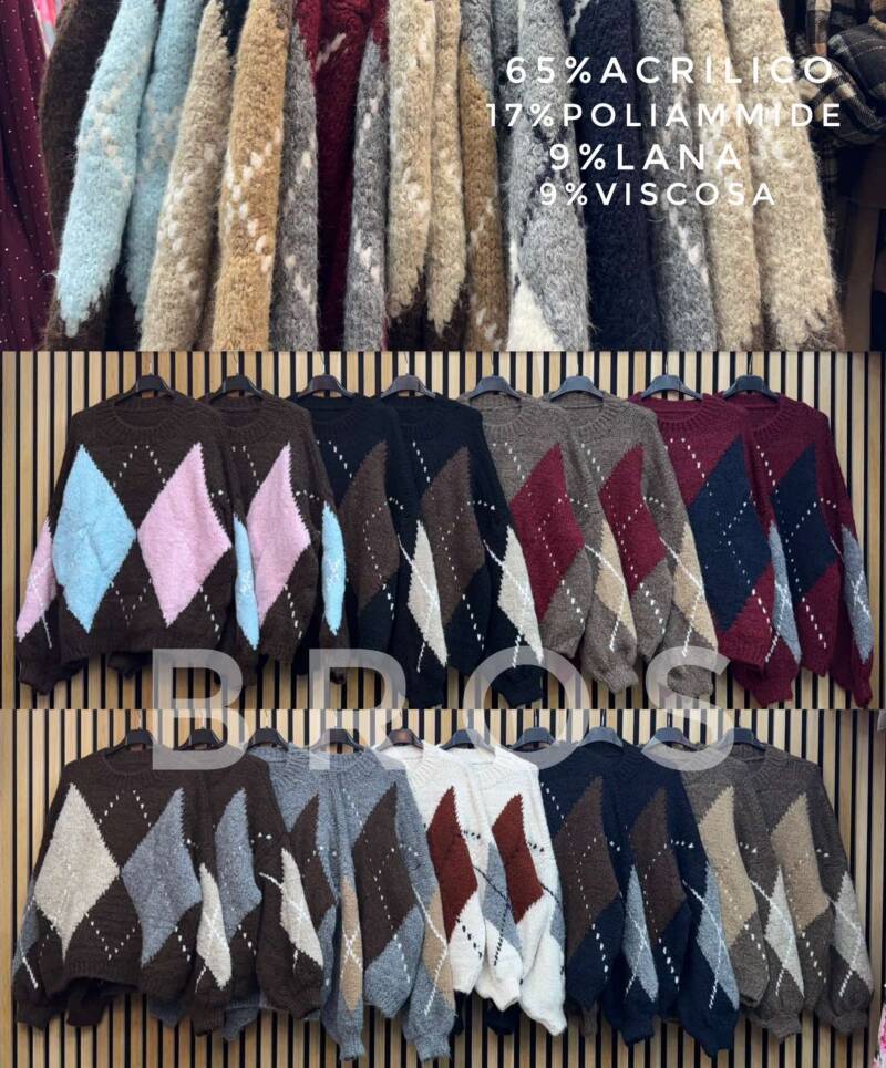 Swetry damskie (Włoskie produkt) Roz Standard, Mix Kolor Paczka 5 szt