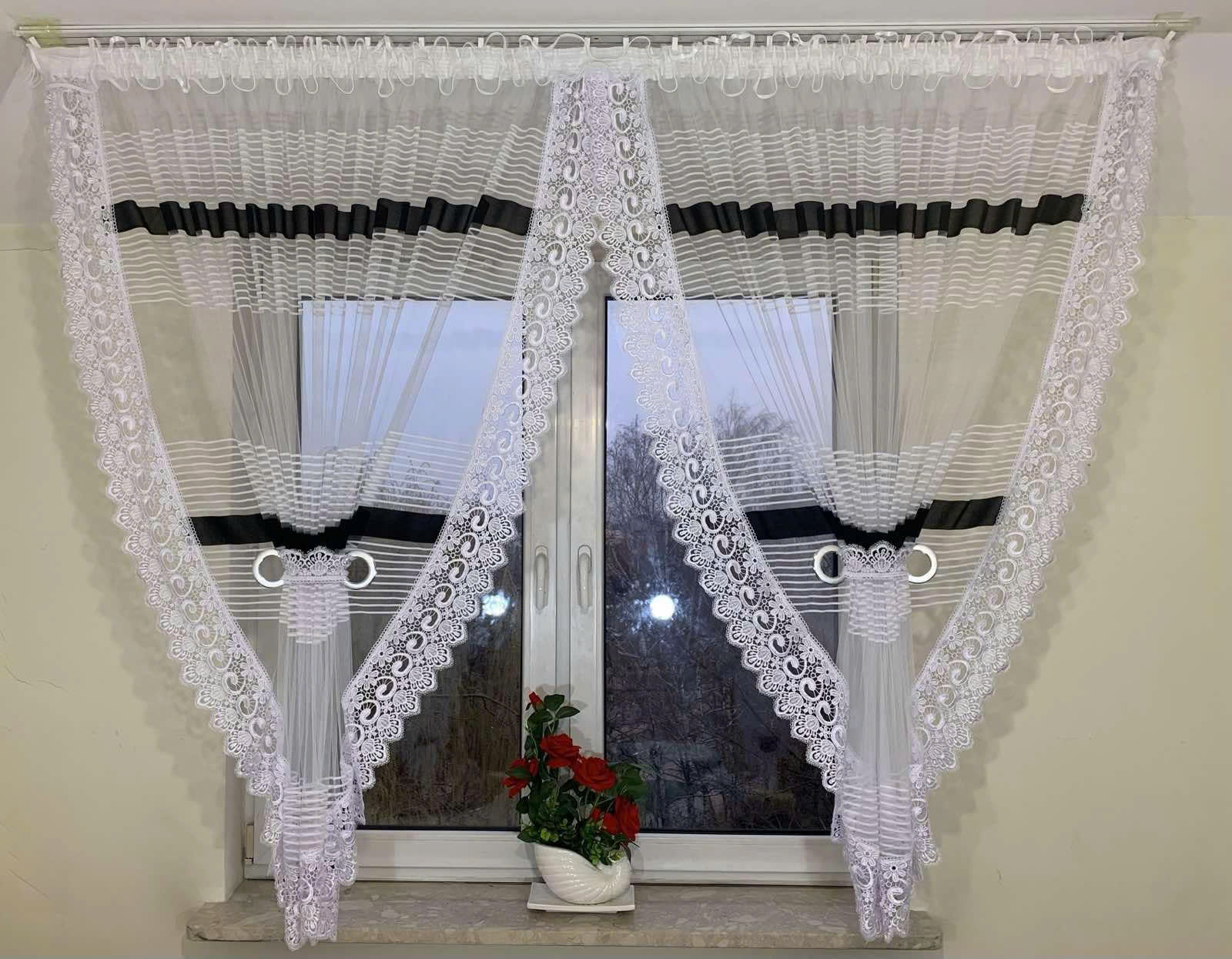 Firanki gotowe Roz 400 x 160