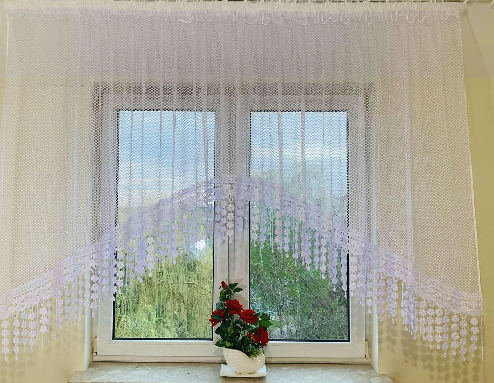 Firanki gotowe Roz 400 x 180