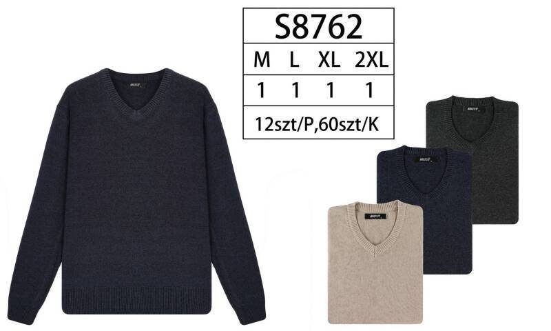 Swetry męska Roz M-4XL, Mix Kolor Paczka 12 szt