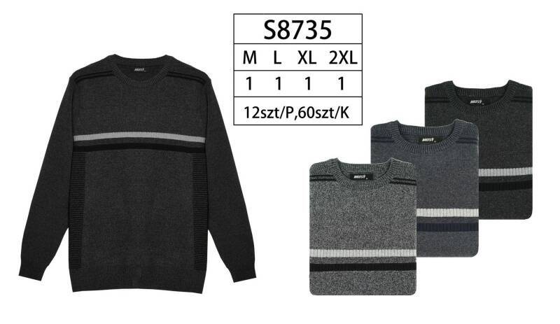 Swetry męska Roz M-2XL, Mix Kolor Paczka 12 szt