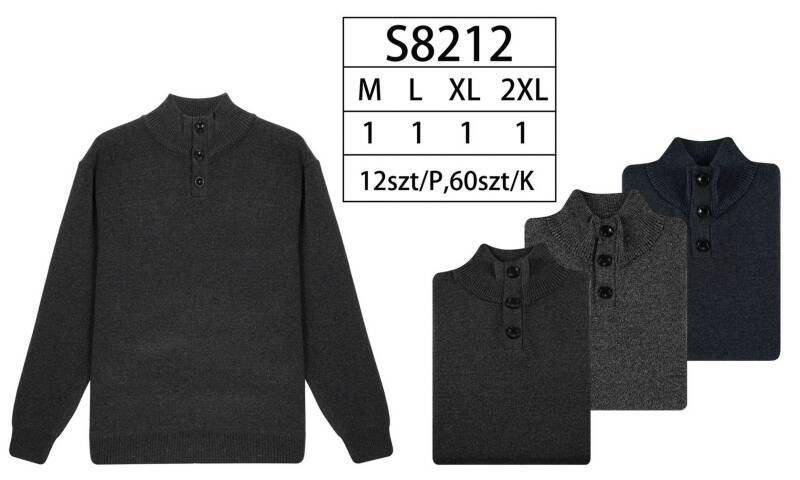 Swetry męska Roz M-2XL, Mix Kolor Paczka 12 szt