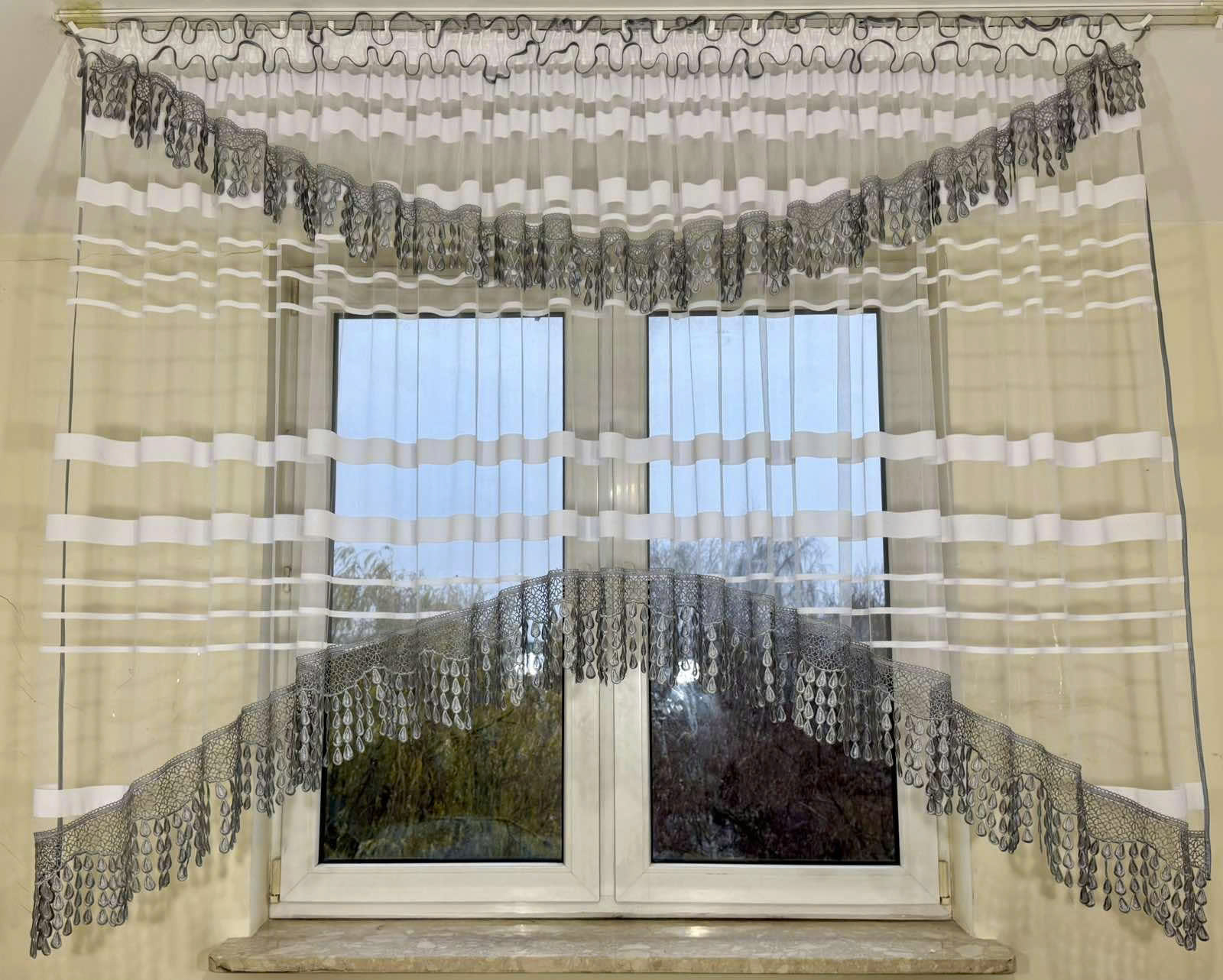 Firanki gotowe Roz 400 x 160