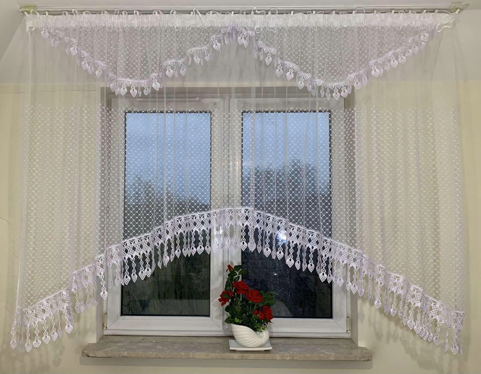 Firanki gotowe Roz 400 x 160