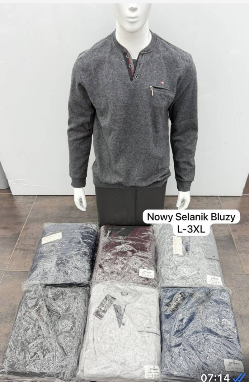 Swetry męska Roz L-3XL, Mix Kolor Paczka 12 szt