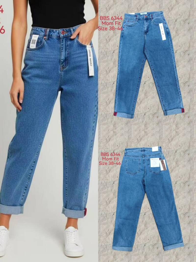 Spodnie damskie jeansy Roz 38-46, 1 Kolor Paczka 10 szt