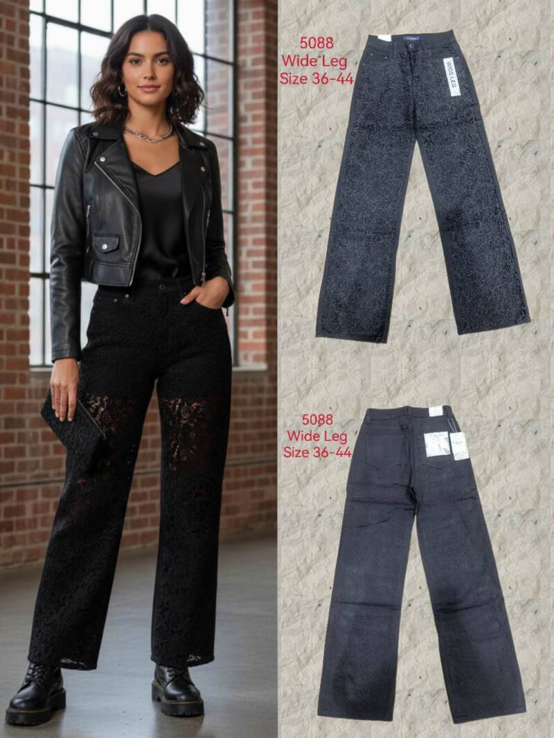 Spodnie damskie jeansy Roz 36-44, 1 Kolor Paczka 10 szt