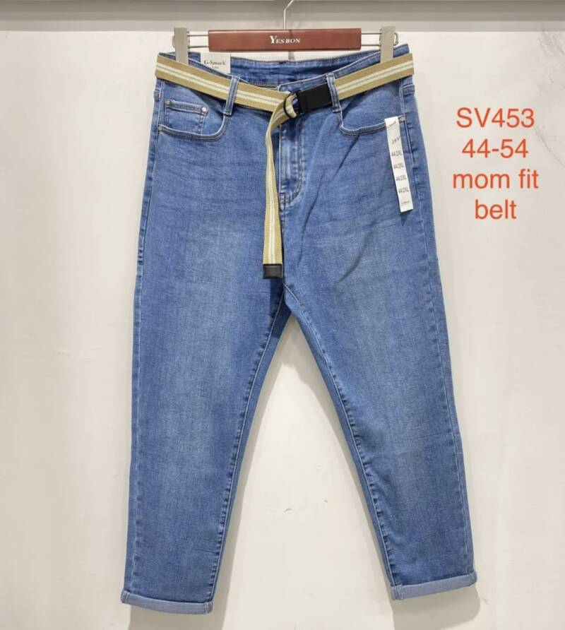 Spodnie damskie jeansy Roz 44-54, 1 Kolor Paczka 10 szt