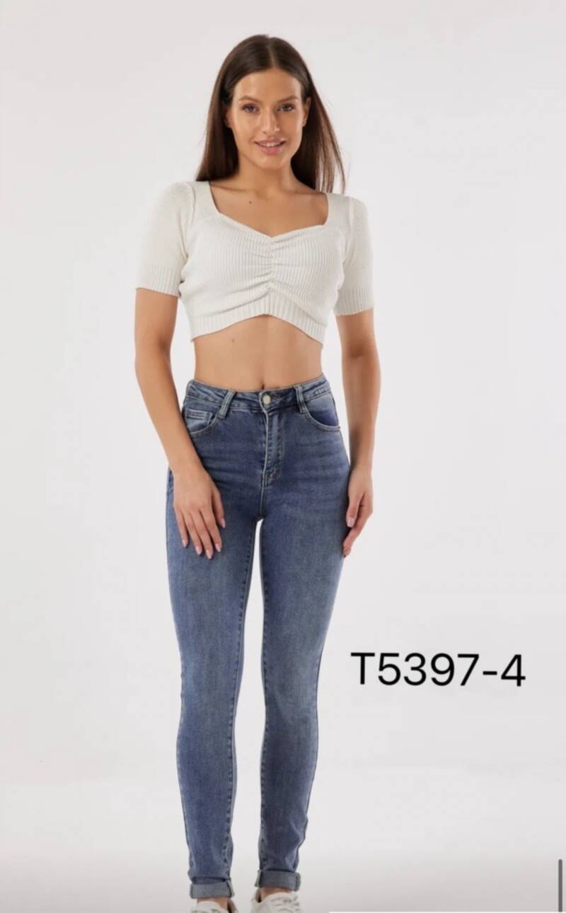 Spodnie damskie jeansy Roz XS-XL, 1 Kolor Paczka 10 szt