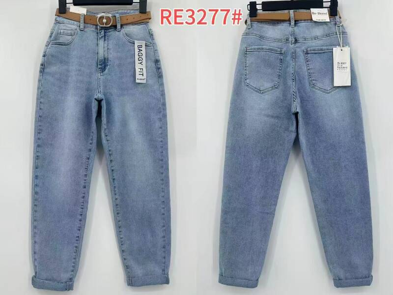 Spodnie damskie jeansy Roz XS-XL, 1 Kolor Paczka 12 szt