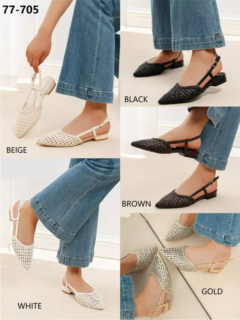 Sandały płaskie damskie Roz 36-41/ 12 par