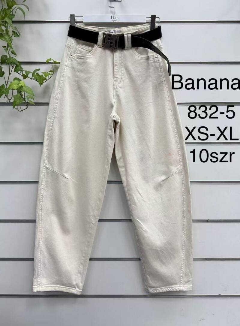 Spodnie damskie jeansy Roz XS-XL, 1 Kolor Paczka 10 szt