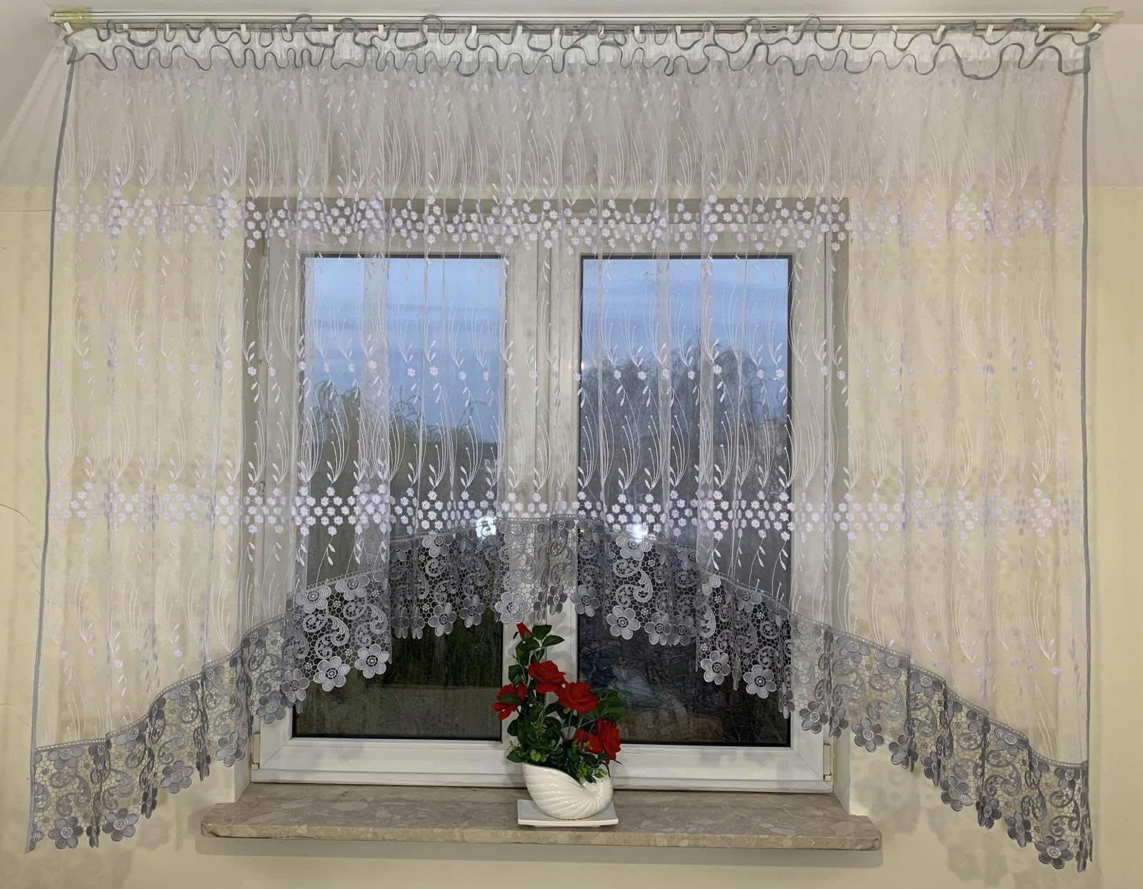 Firanki gotowe Roz 400 x 160