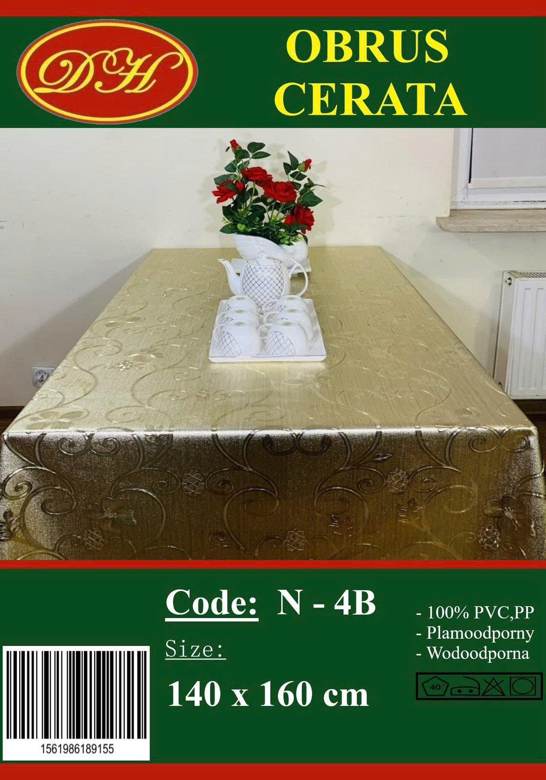 Obrus Cenrata Plamoodporny Roz 140 x 300