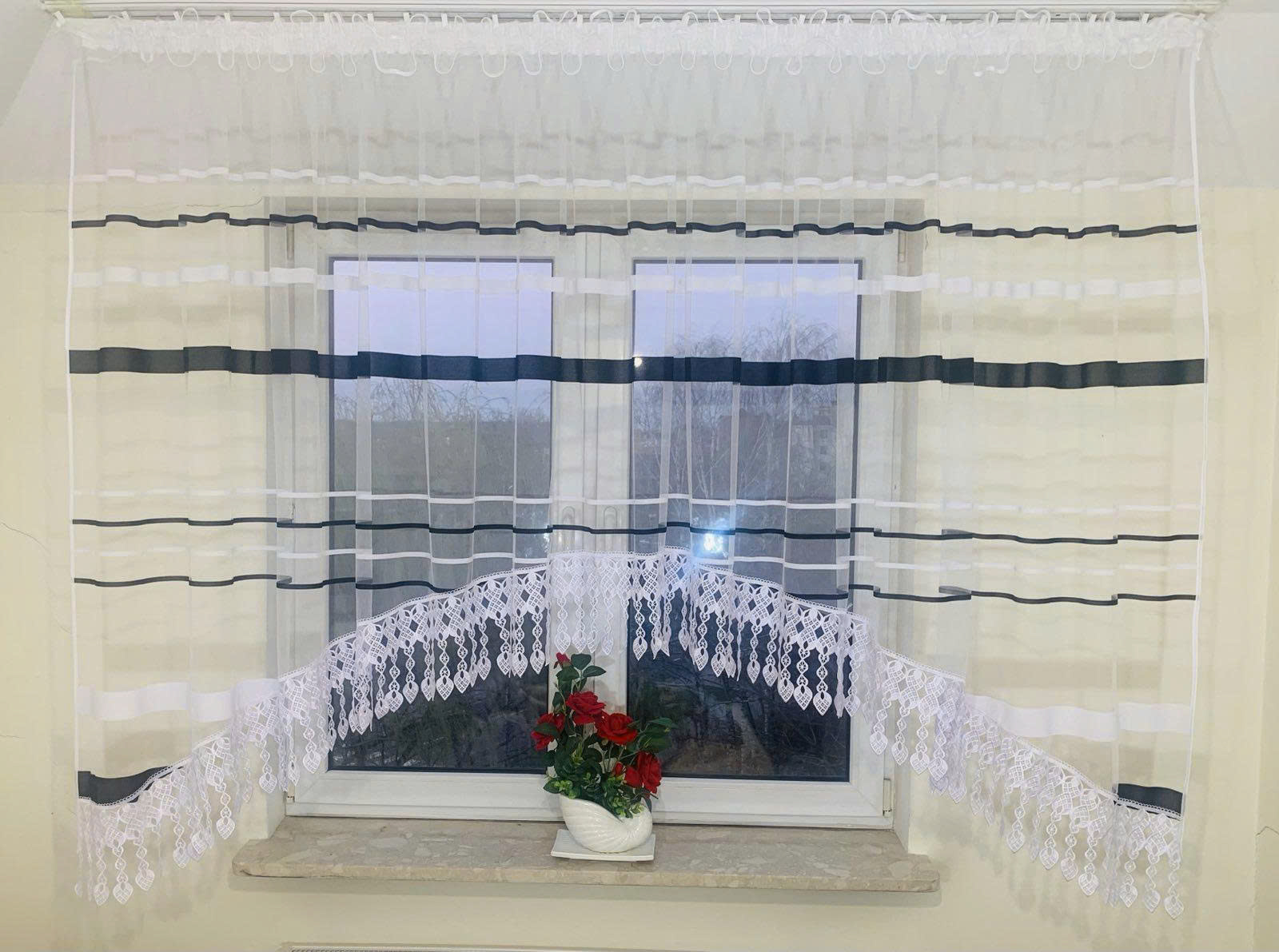 Firanki gotowe Roz 400 x 160