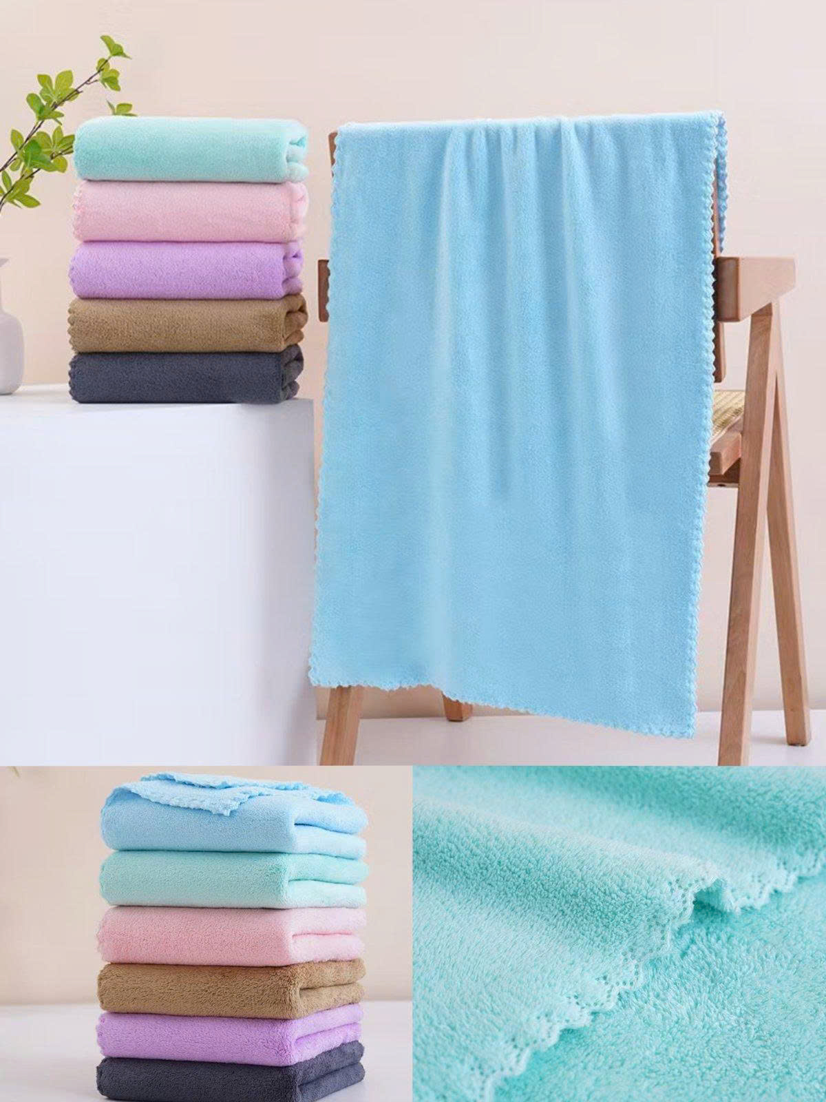 Ręczniki mikrofibra Roz 50 x 100, Mix kolorów Paczka 12 szt