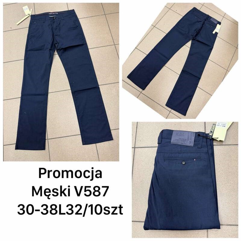 Spodnie jeansy meskie Roz 30-38, 1 Kolor .Paczka 10 szt 1