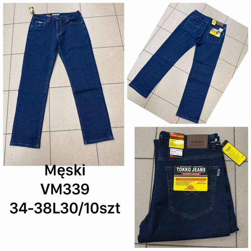 Spodnie jeansy meskie Roz 34-38, 1 Kolor .Paczka 10 szt