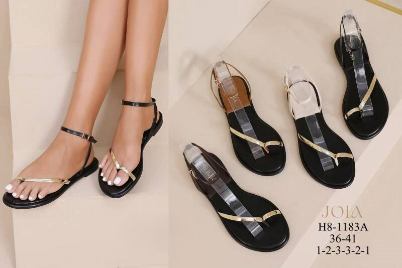 Sandały płaskie damskie Roz 36-41/ 12 par