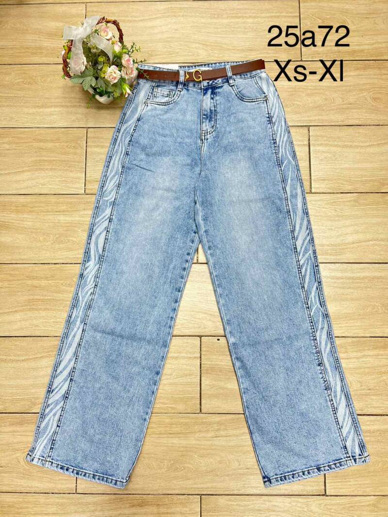 Spodnie damskie jeansy Roz XS-XL, 1 Kolor Paczka 12 szt 1