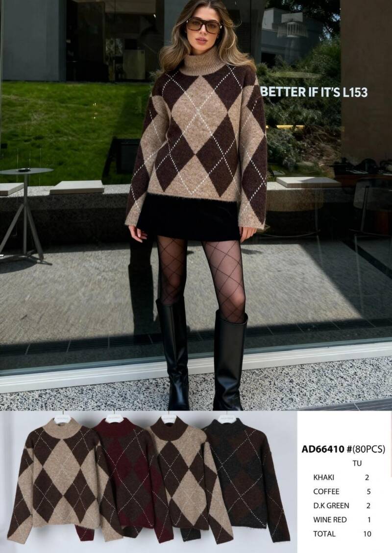 Swetry damskie (Francja produkt) Roz Standard, Mix Kolor .Paczka 10 szt