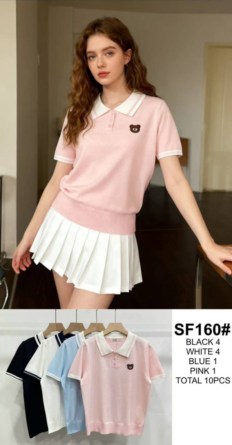 Bluzki damskie Roz Standard, Mix Kolor Paczka 10 szt