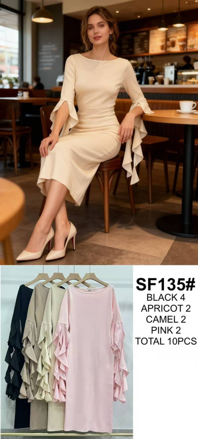 Bluzki damskie Roz Standard, Mix Kolor Paczka 8 szt