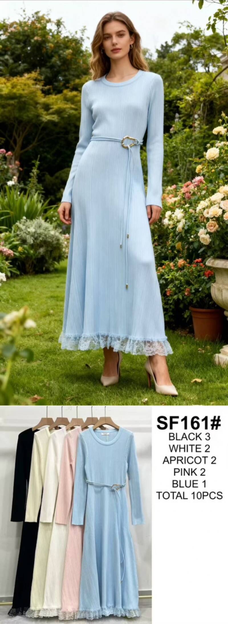 Sukienki damskie Roz Standard, Mix Kolor Paczka 10 szt