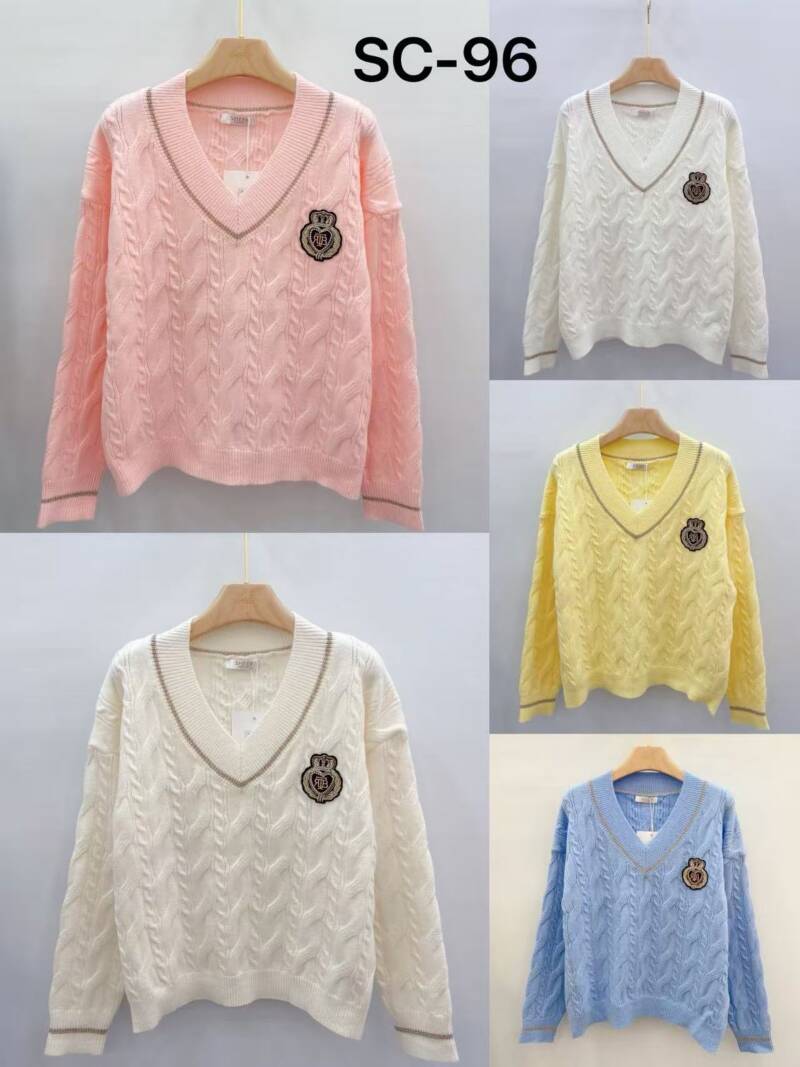 Swetry damskie Roz Standard, Mix Kolor Paczka 8 szt