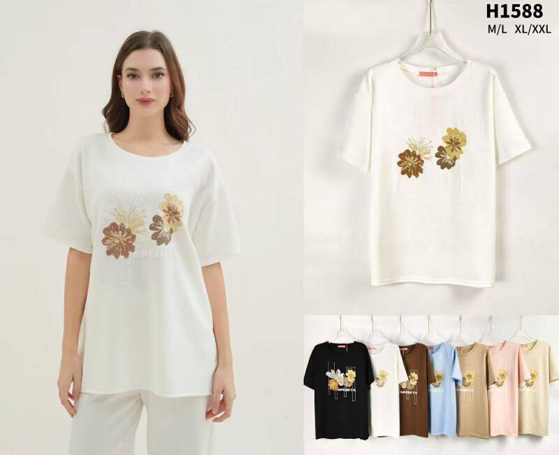 Bluzki damskie Roz M/L-XL-2XL, Mix Kolor Paczka 12 szt