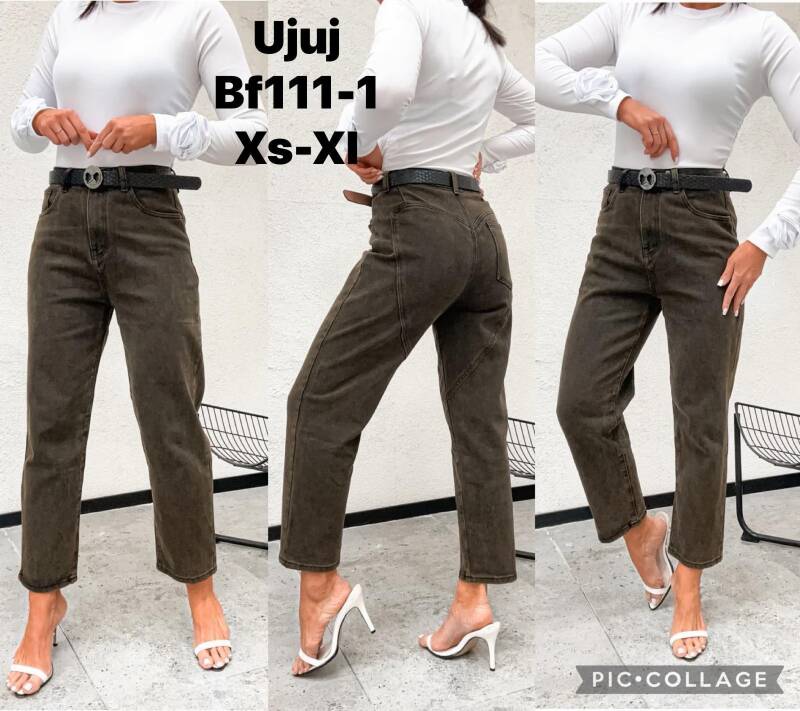 Spodnie damskie jeansy Roz XS-XL, 1 Kolor Paczka 10 szt