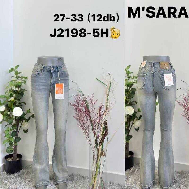 Spodnie damskie jeansy Roz 27-33, 1 Kolor Paczka 12 szt