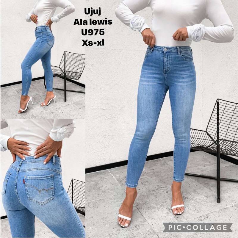 Spodnie damskie jeansy Roz XS-XL, 1 Kolor Paczka 10 szt 1