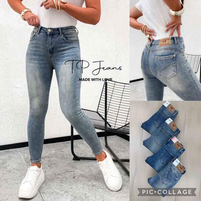 Spodnie damskie jeansy Roz XS-XL, 1 Kolor Paczka 12 szt 1