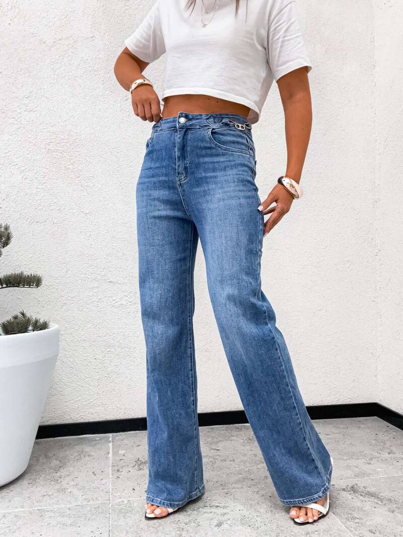 Spodnie damskie jeansy Roz XS-XL, 1 Kolor Paczka 10 szt