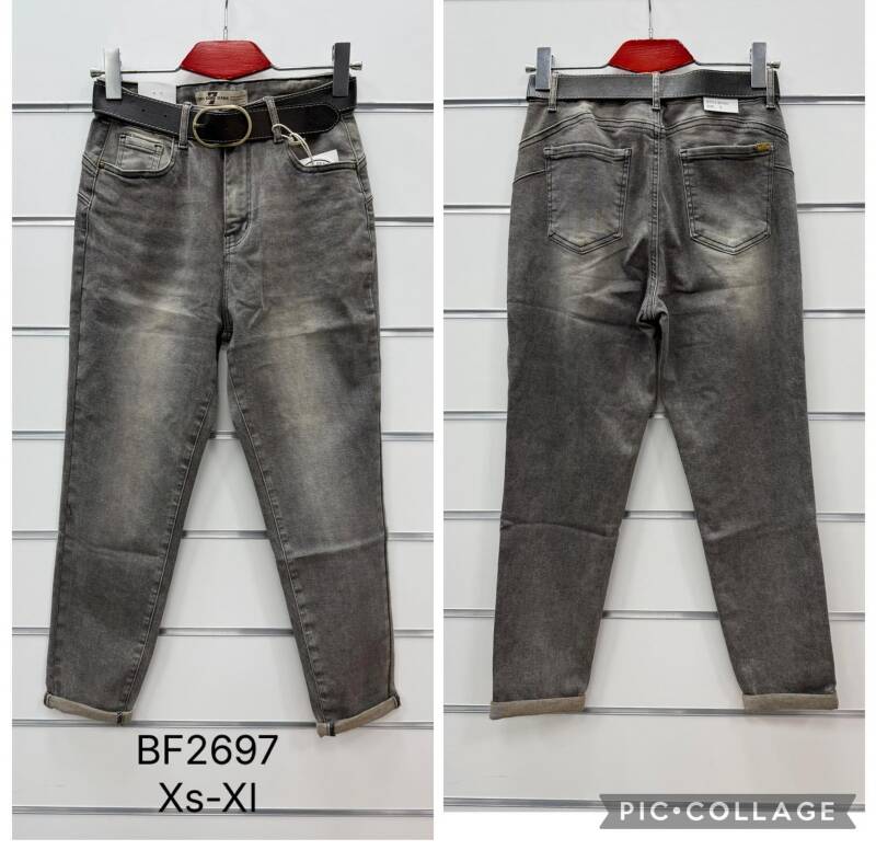 Spodnie damskie jeansy Roz XS-XL, 1 Kolor Paczka 12 szt 1