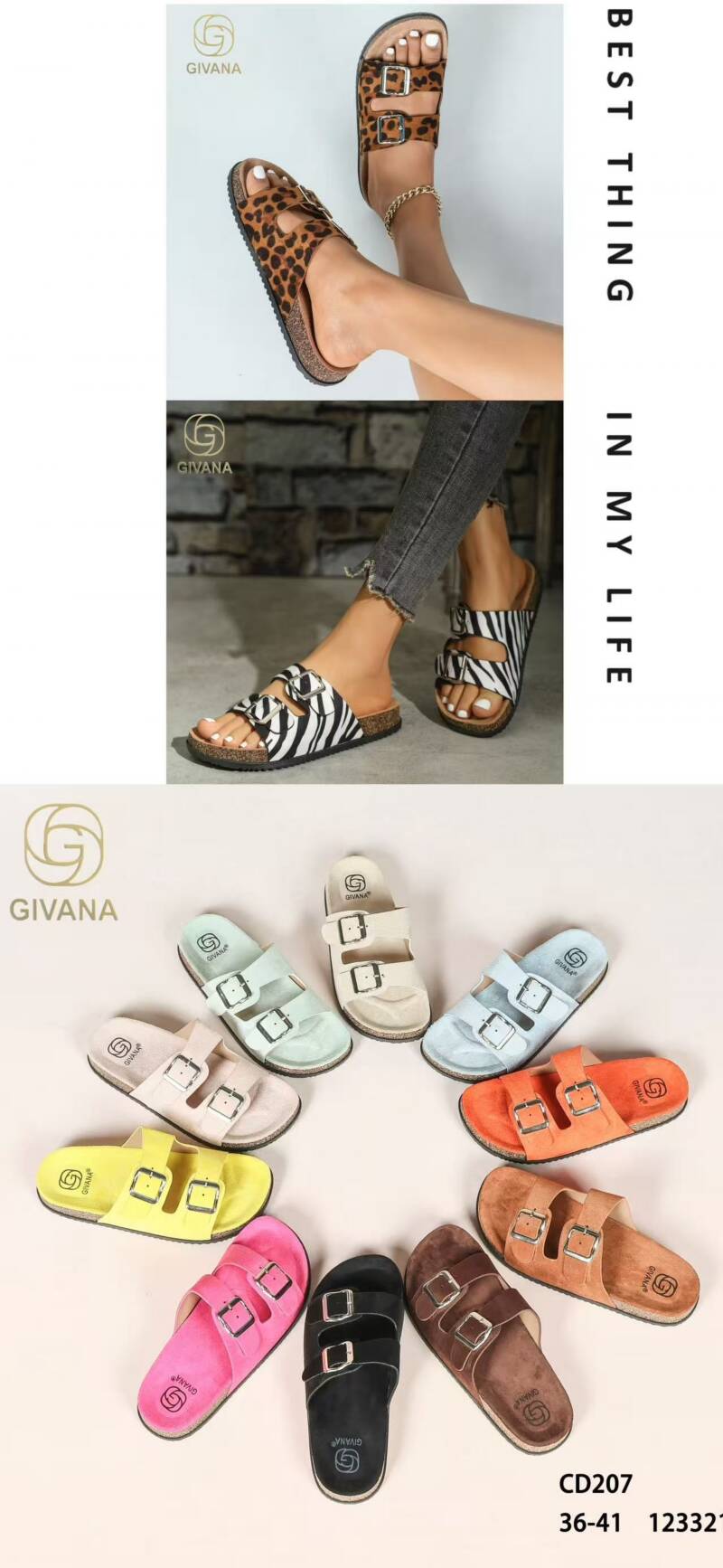 Klapki damskie Roz 36-41/ 12 par