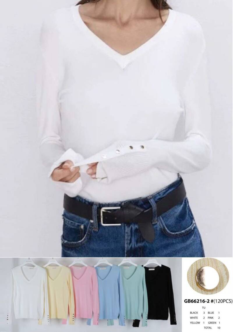 Bluzka damskie (Francja produkt) Roz Standard, Mix Kolor .Paczka 10 szt