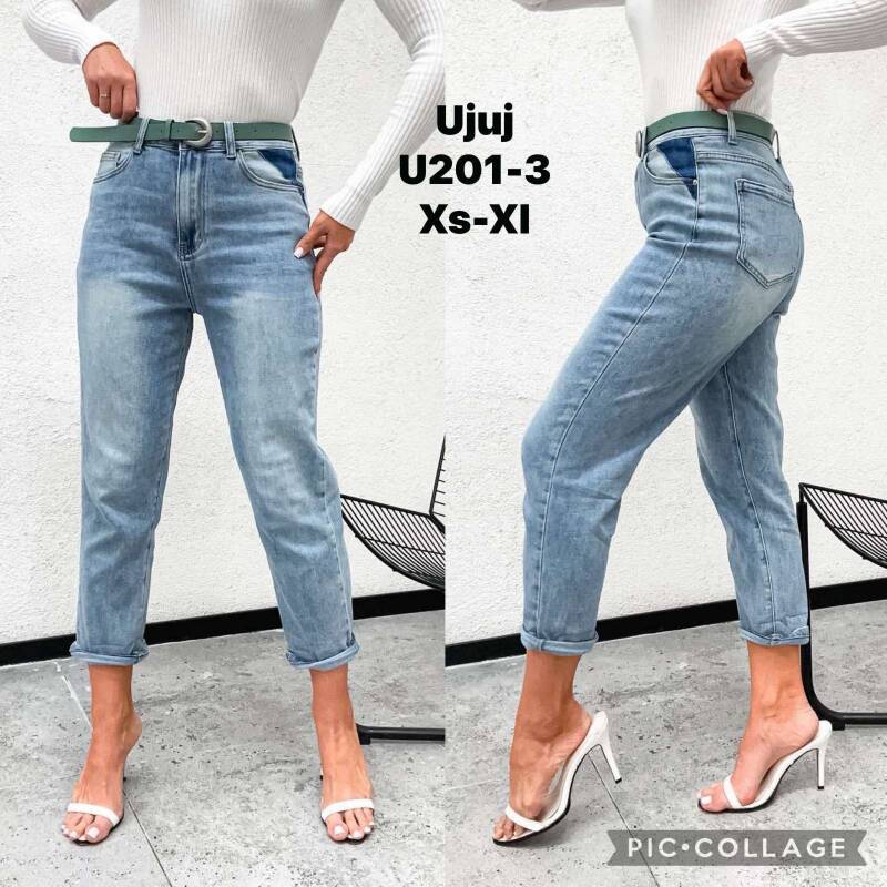 Spodnie damskie jeansy Roz XS-XL, 1 Kolor Paczka 10 szt 1