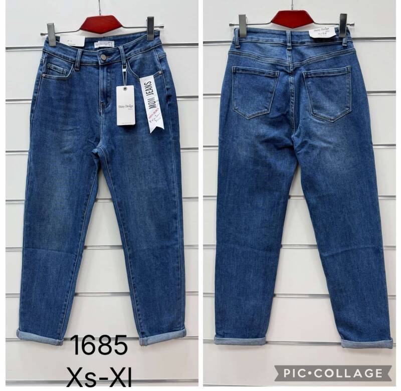 Spodnie damskie jeansy Roz XS-XL, 1 Kolor Paczka 10 szt 1