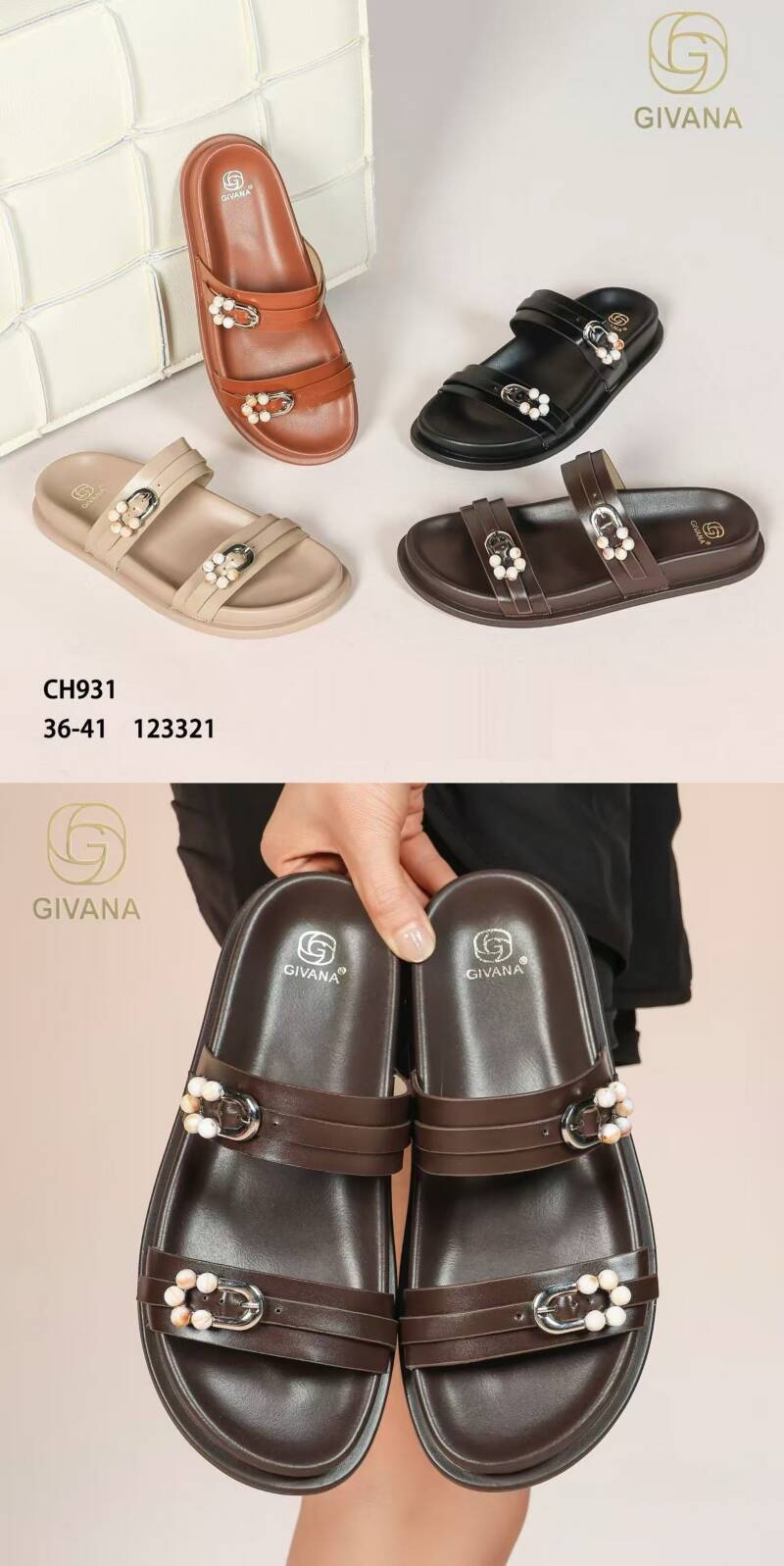 Klapki damskie Roz 36-41/ 12 par