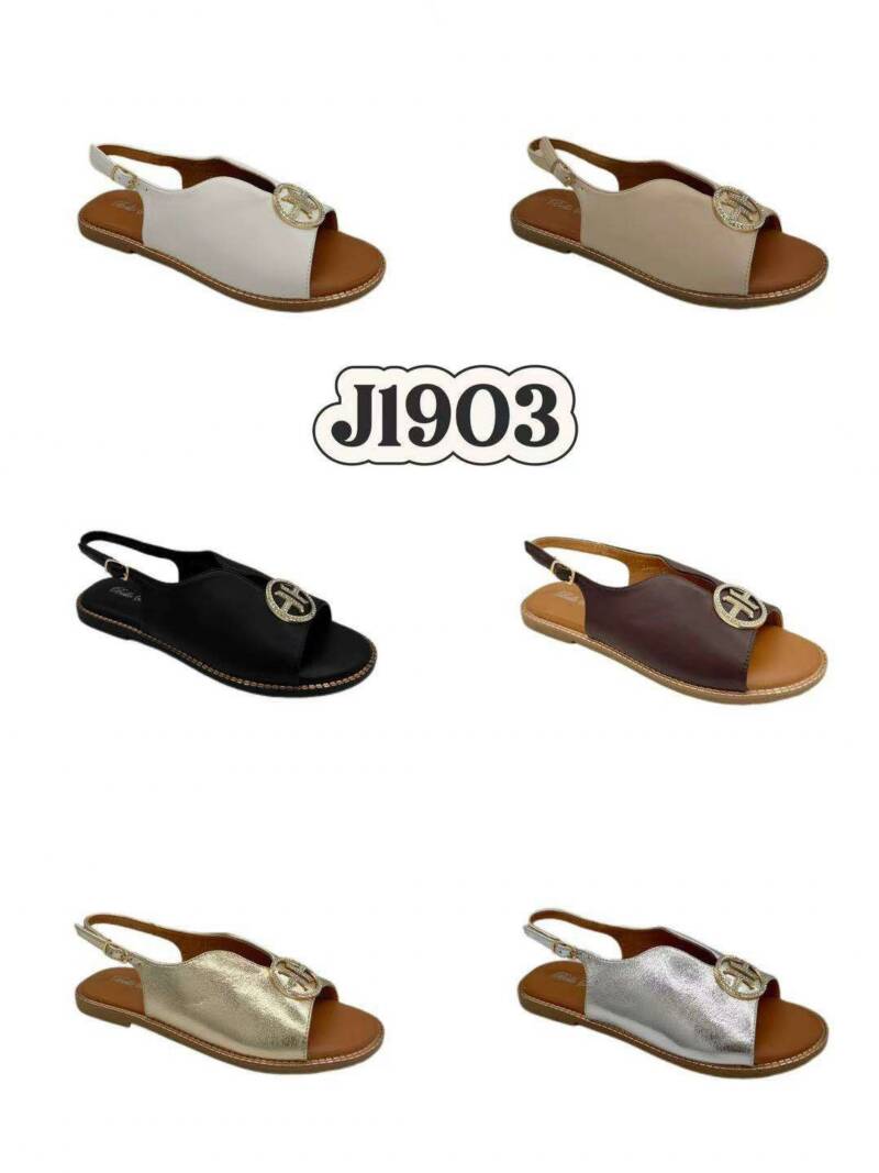 Sandały płaskie Damskie Roz 36-41/ 12 par