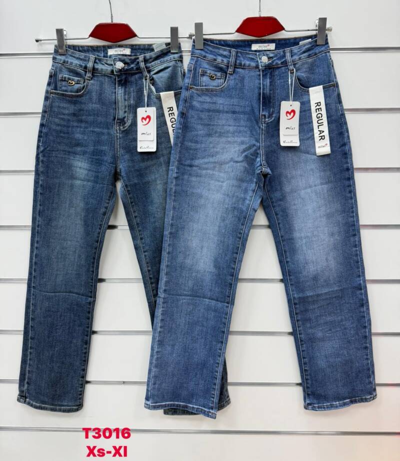 Spodnie damskie jeansy Roz XS-XL, 1 Kolor Paczka 10 szt