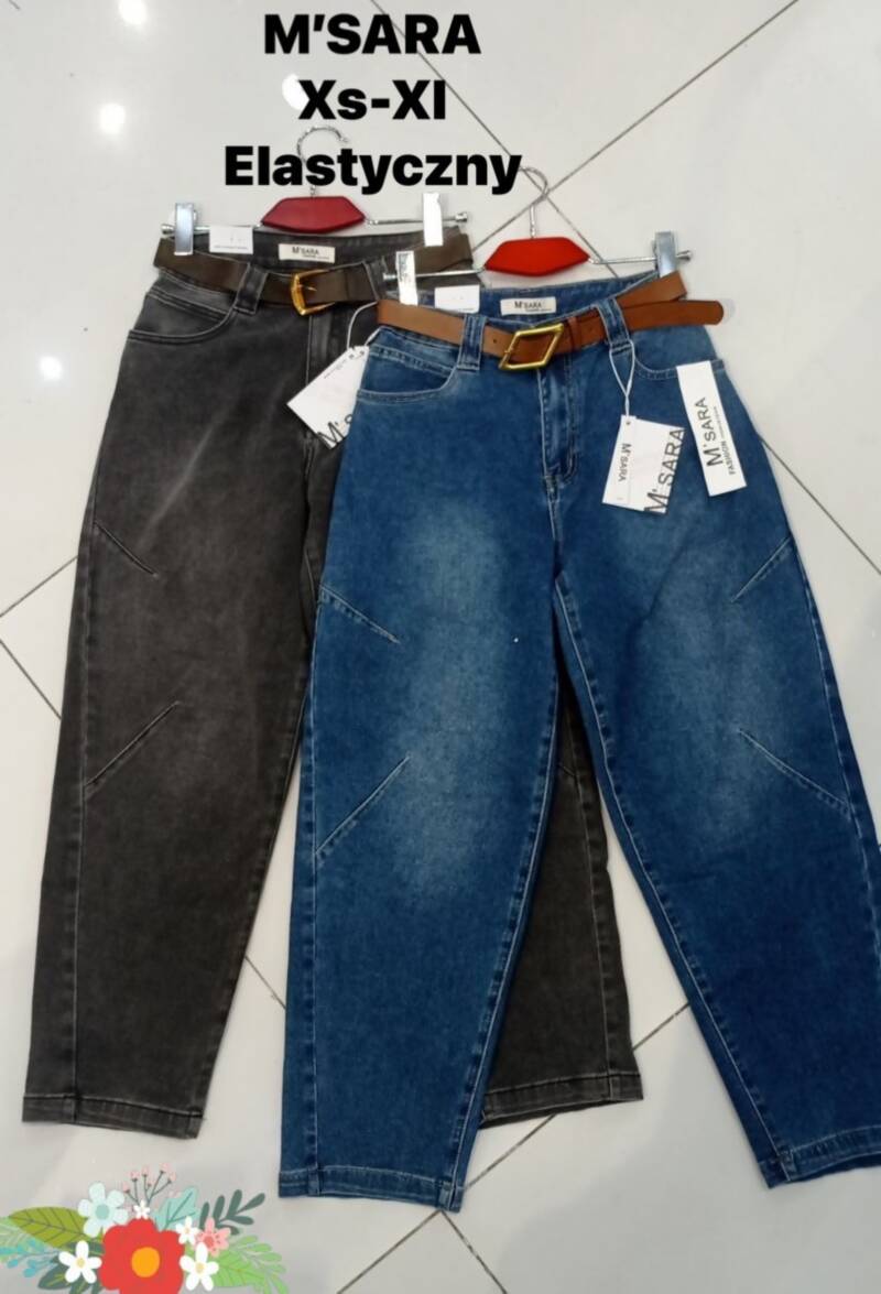 Spodnie damskie jeansy Roz XS-XL, 1 Kolor Paczka 10 szt 1