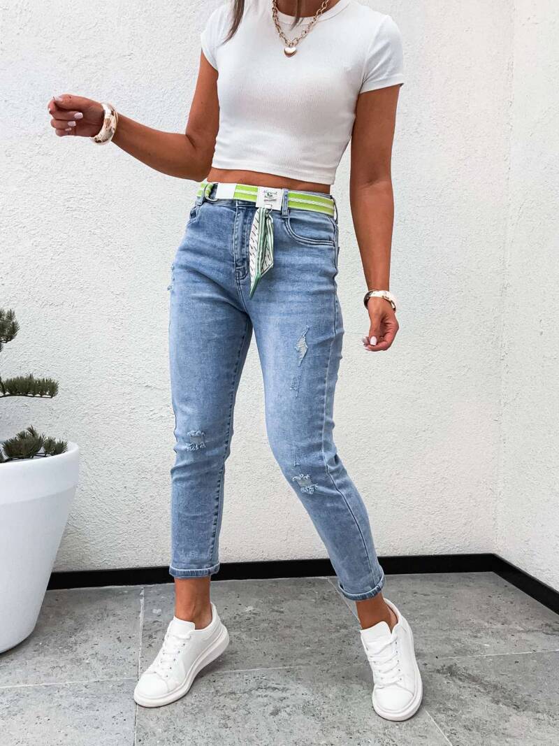 Spodnie damskie jeansy Roz XS-XL, 1 Kolor Paczka 12 szt