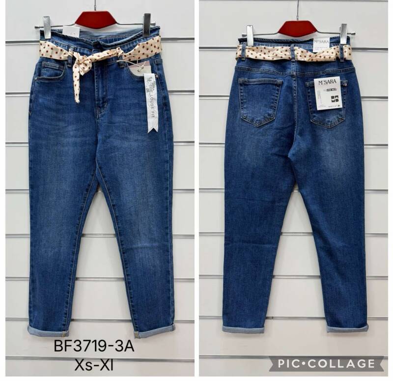 Spodnie damskie jeansy Roz XS-XL, 1 Kolor Paczka 10 szt