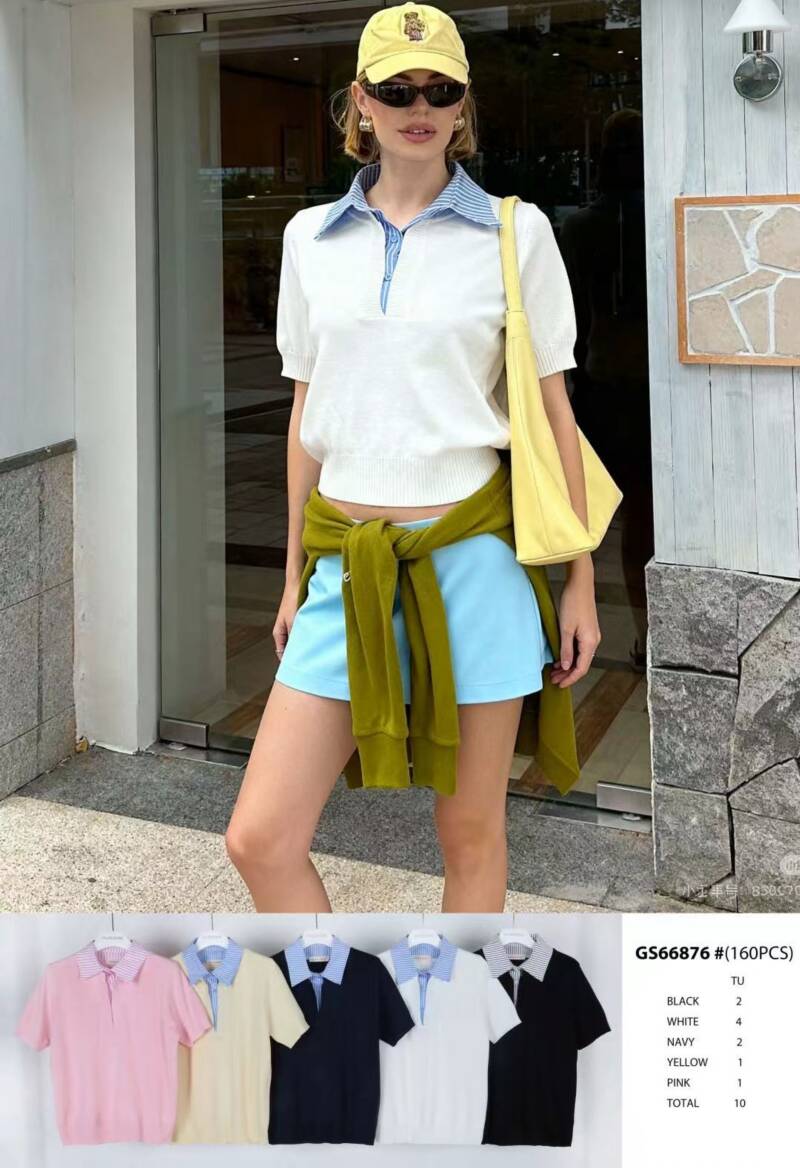 Bluzka damskie (Francja produkt) Roz Standard, Mix Kolor .Paczka 10 szt