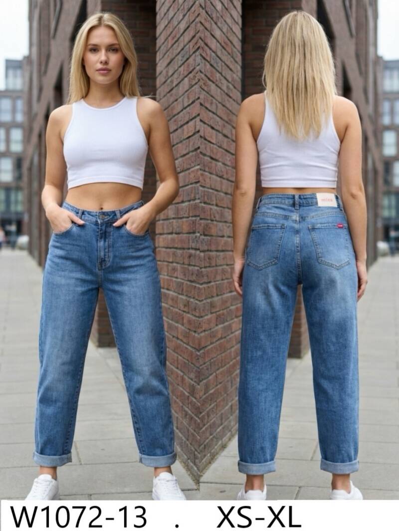 Spodnie damskie jeansy Roz XS-XL, 1 Kolor Paczka 10 szt 1