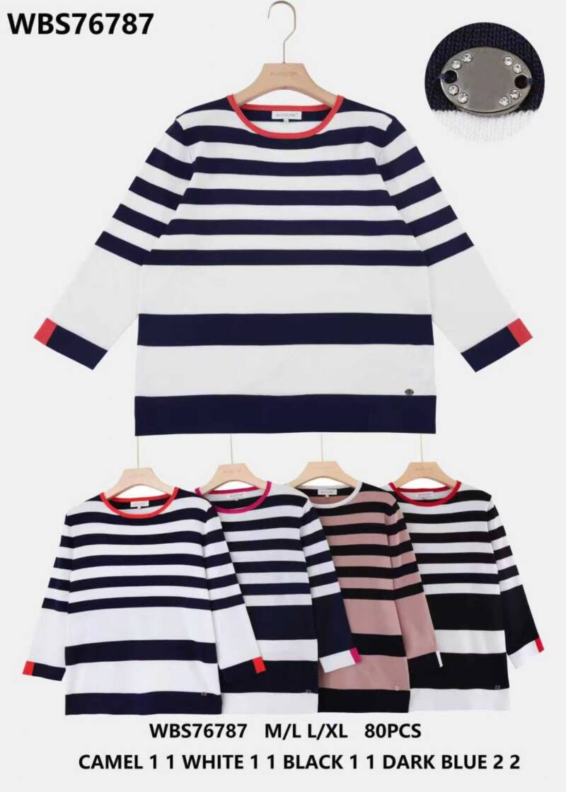 Bluzka damskie (Francja produkt) Roz M/L-L/XL, Mix Kolor .Paczka 10 szt