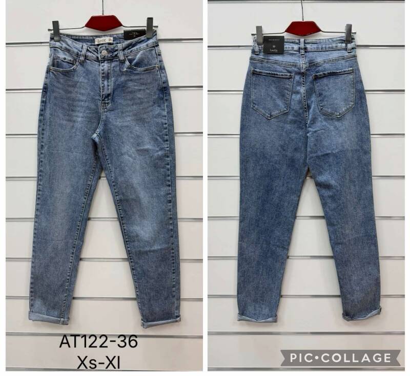 Spodnie damskie jeansy Roz XS-XL, 1 Kolor Paczka 10 szt